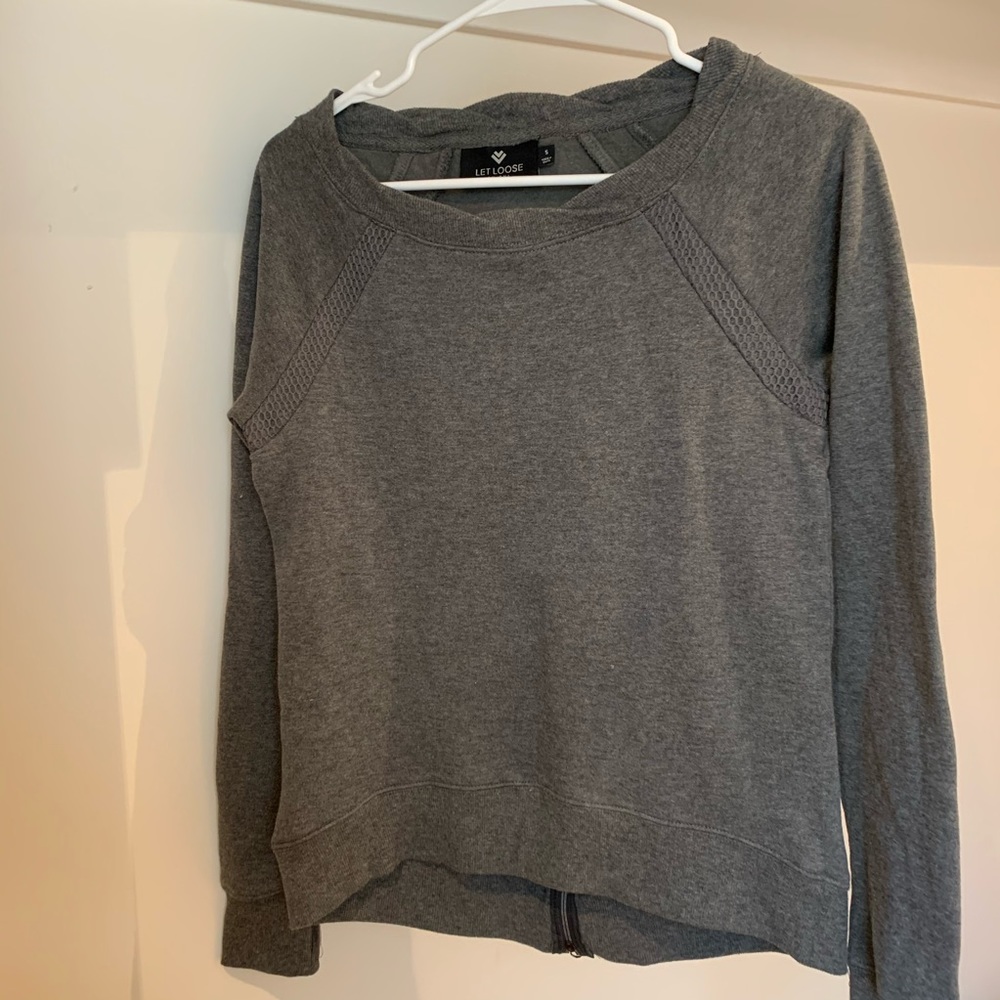 Work Out Sweater W/ Back Zipper